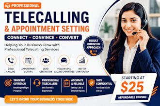 professional telecalling calling and appointment setting