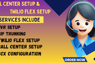 configure twilio flex call center and design ivr call flows