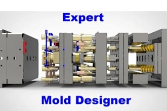 design professional injection molds, plastic parts, and manufacturing ready 3d c