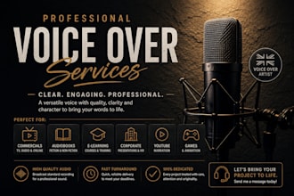 provide professional voice overs