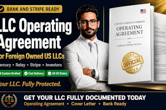 draft a custom llc operating agreement for foreign owned single member ll