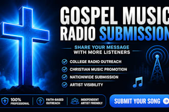 submit your gospel or christian song to college radio stations