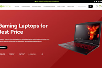 build a shopify gaming, electronics, and gadgets website