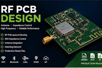 design rf pcb layout with antenna and impedance control wireless communication