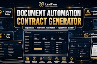build document automation, legal contract generator website, workflow software