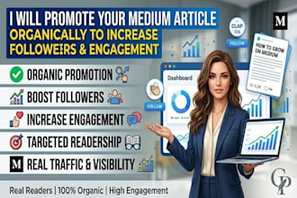 promote your medium article organically to increase followers and engagement