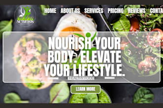 design meal prep website restaurant website food store bakery website meal prep