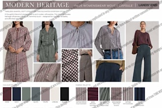 create a fashion collection with mood board and cad drawings