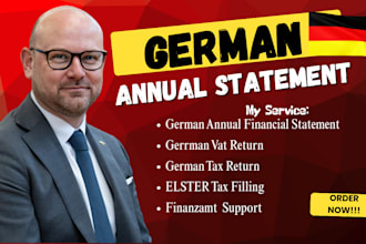 prepare annual german financial statements and financial review for ug and gmbh