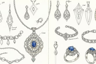 sketch your jewelry design ideas