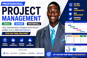 professionally manage your project using agile and waterfall for on time deliver