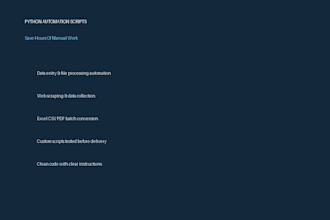 python automation scriptingweb scrapingdata processing