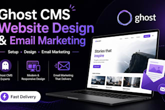 create a stunning ghost website with email marketing setup