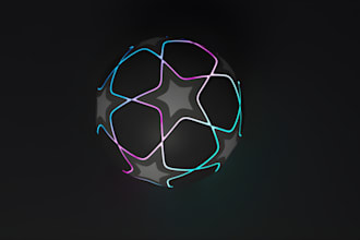 design realistic 3d soccer ball, football, basketball and sports ball