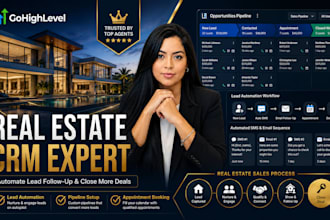 setup gohighlevel crm and automation for real estate agents and brokers