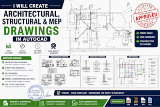 design permit ready architectural, structural and mep drawings