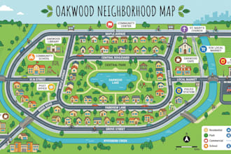 create custom interactive city maps downtown maps, neighborhoood maps travel map