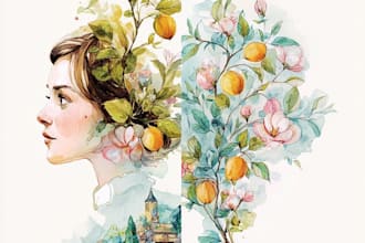 illustrate anything in watercolor style
