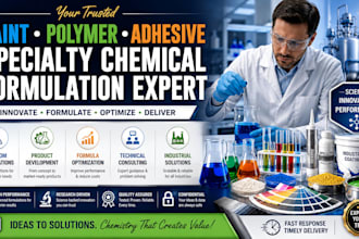 be your expert in paint, polymer, adhesive, and specialty chemical formulation