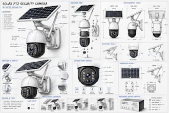 design smart security camera, dash camera, body worn camera, ptz camera product