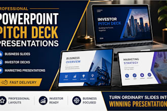 redesign business powerpoint slide design investor deck marketing presentation