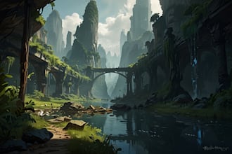 paint an environmental concept art