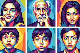 make a beautiful wpap pop art portrait