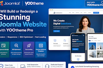 joomla website redesign, homey yootheme pro joomla template, migrate wordpress