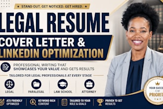 write standard legal, law school, attorney, barrister, lawyer, paralegal resume