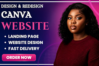 canva website design landing page canva website design, redesign canva website