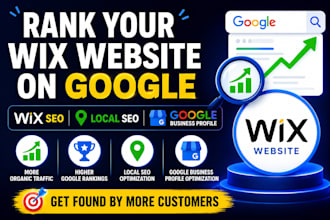 optimize wix website seo, optimize google business profile, wix website redesign
