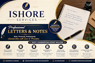 handwrite your professional letters and notes in the desired format