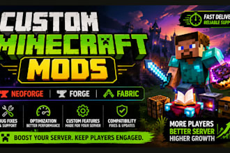 fix, optimize, and custom develop neoforge forge fabric minecraft mods