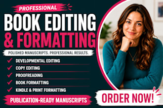 do book editng, proofreading and amazon kdp book formatting