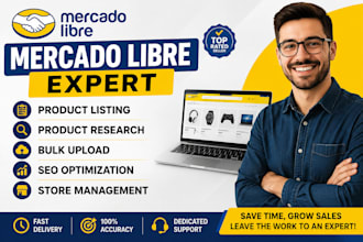 do mercado libre product listing, product research and fast bulk upload