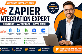 setup zapier integration housecall pro buildertrend houzz pro roofr connecteam