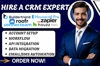 setup zapier integration housecall pro buildertrend houzz pro roofr connecteam