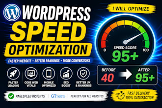 optimize wordpress speed and improve core web vitals
