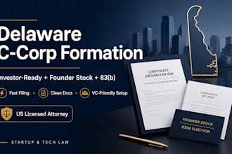 form your delaware c corp and file your 83b as a US startup attorney