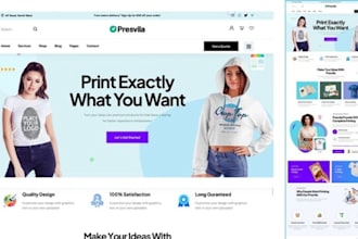 design squarespace website for printing company print shop sign design branding