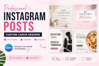 design professional instagram posts in for your brand