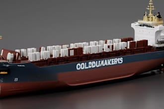 3d marine vessel model,roro cargo ship,exterior navy hull,ship part render,rhino