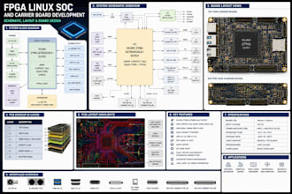 design schematic, layout pcb for fpga linux soc and carrier board development