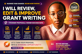review grant proposal, edit and improve grant writing