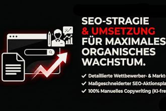 create a SEO strategy, analysis, and optimization