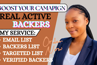generate verified donor and backer lists for your crowdfunding campaign