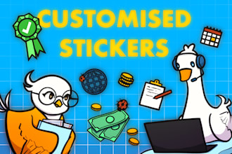 do custom stickers, pins or badges design