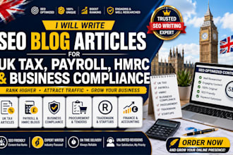 write seo blog articles for UK tax payroll hmrc and business compliance