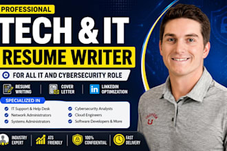 write tech resume and cv for IT, software, engineering and cybersecurity roles