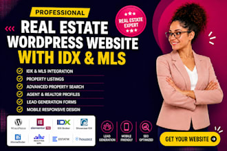 create real estate wordpress website with idx mls property listing integration